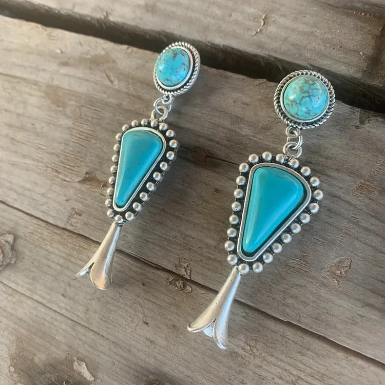 🔥 Last Day Promotion 75% OFF🎁Retro Silver Turquoise Earrings
