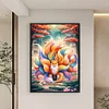 Bead Embroidery - Partial Printed 9CT Nine-tailed Fox Cross Stitch Kit(76x54 CM)