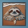 Diamond Painting -DIY Round Drill Stone Art Sloth(40x40cm)