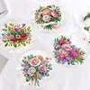 12Pcs Blumen - 5d DIY Handwerk Gru&szlig;karte