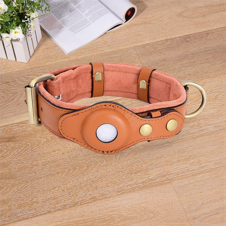 Leather Airtag Collar | 168DEAL