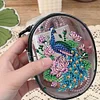 DIY Peacock PVC Partial Special Shaped Diamond Painting Wallet Coin Purse