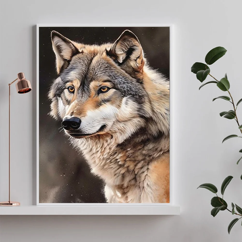 Diamond Painting - Full Round Drill - Wolf(Canvas|30*40cm)
