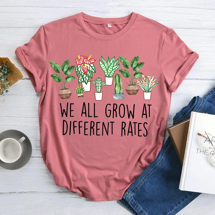 ANB - We All Grow At Different Rates Book Lovers Tee Tee -598273