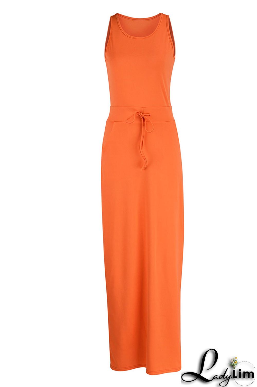 Rose Red Casual Solid Patchwork U Neck Straight Dresses