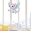 Diamond Painting Single-Side Blue Wing Dragon Hanging Pendant for Office Decor