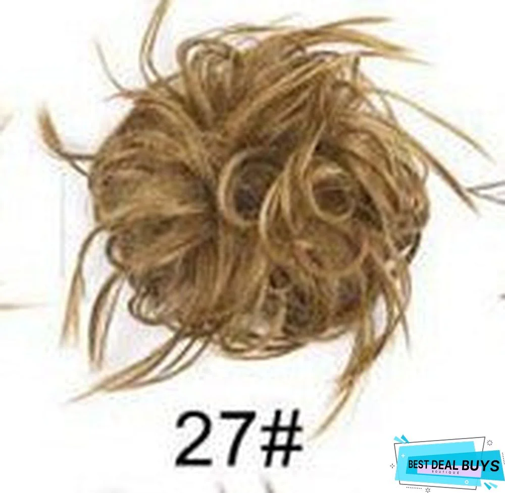 Rubber Band Chemical Fiber Wig Ring Chicken Tail Hair Ring Fluffy Curly Hair Ring