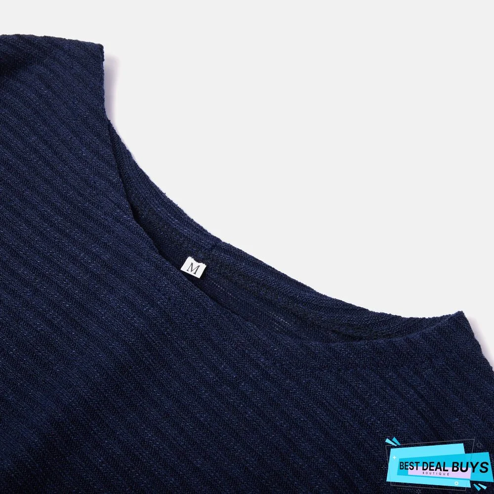 Knitted Long Sleeve Casual Sweater