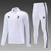 2024/2025 Juventus Long Zipped Jacket Training Suit White Football Shirt 1:1 Thai Quality Set