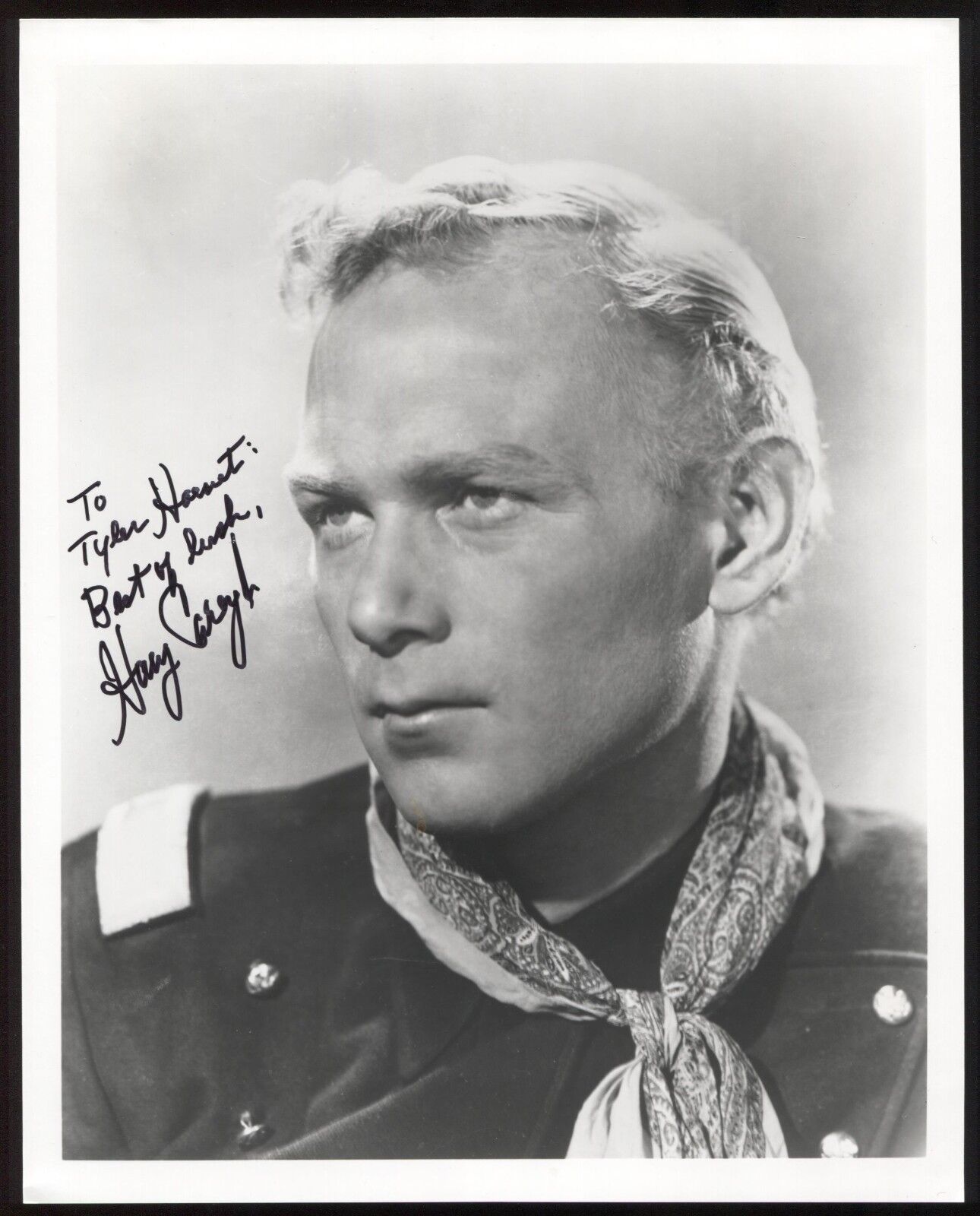 Harry Carey Jr. Signed 8x10 Inch Photo Poster painting Vintage Autographed Signature