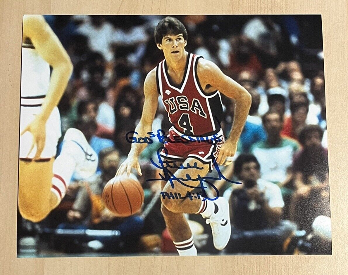 STEVE ALFORD HAND SIGNED 8x10 Photo Poster painting INDIANA HOOSIERS LEGEND AUTOGRAPHED COA