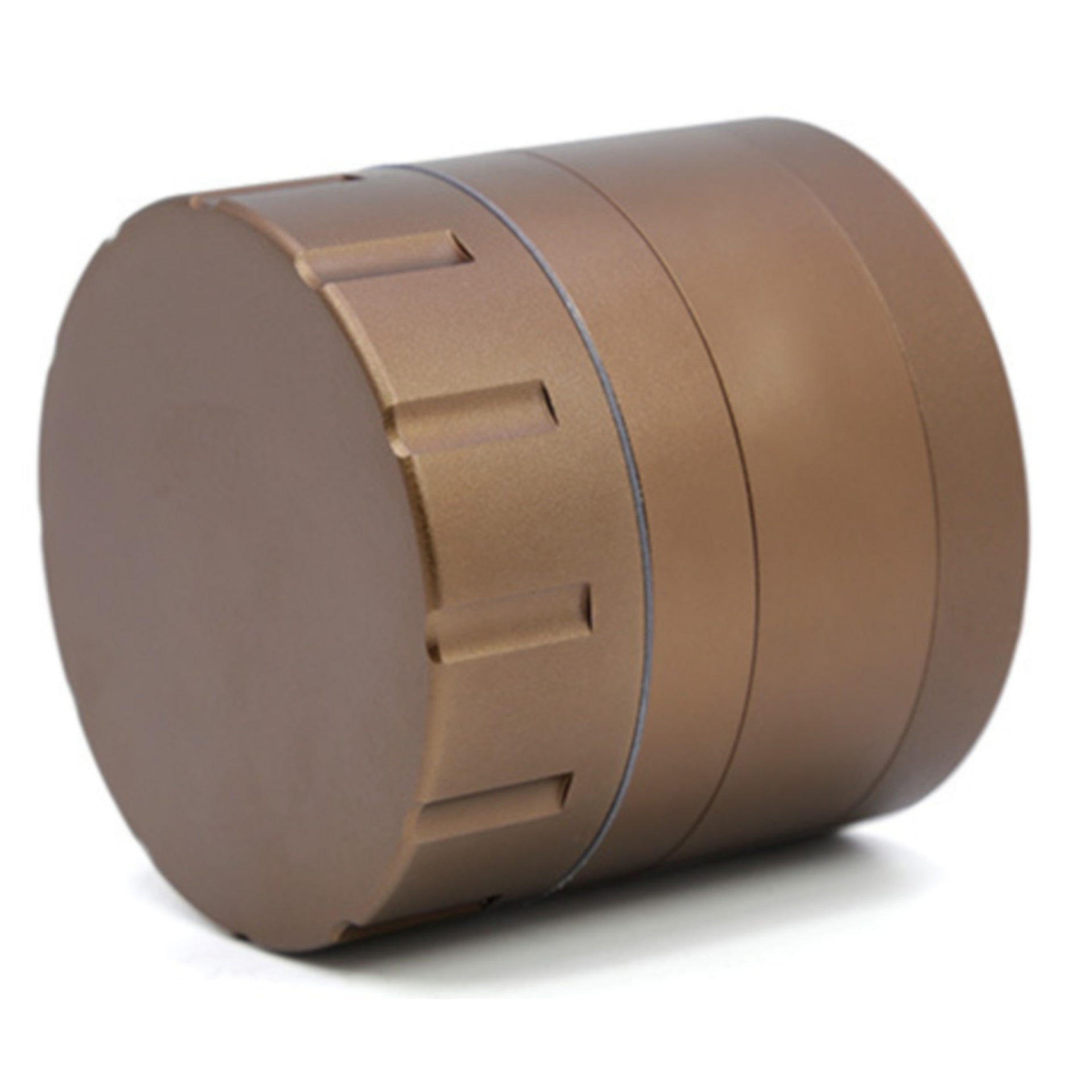 63MM Aluminum Alloy Signal Type Tooth Upper Cover Grinder-Brown Color