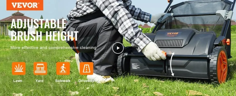 VEVOR Push Lawn Sweeper