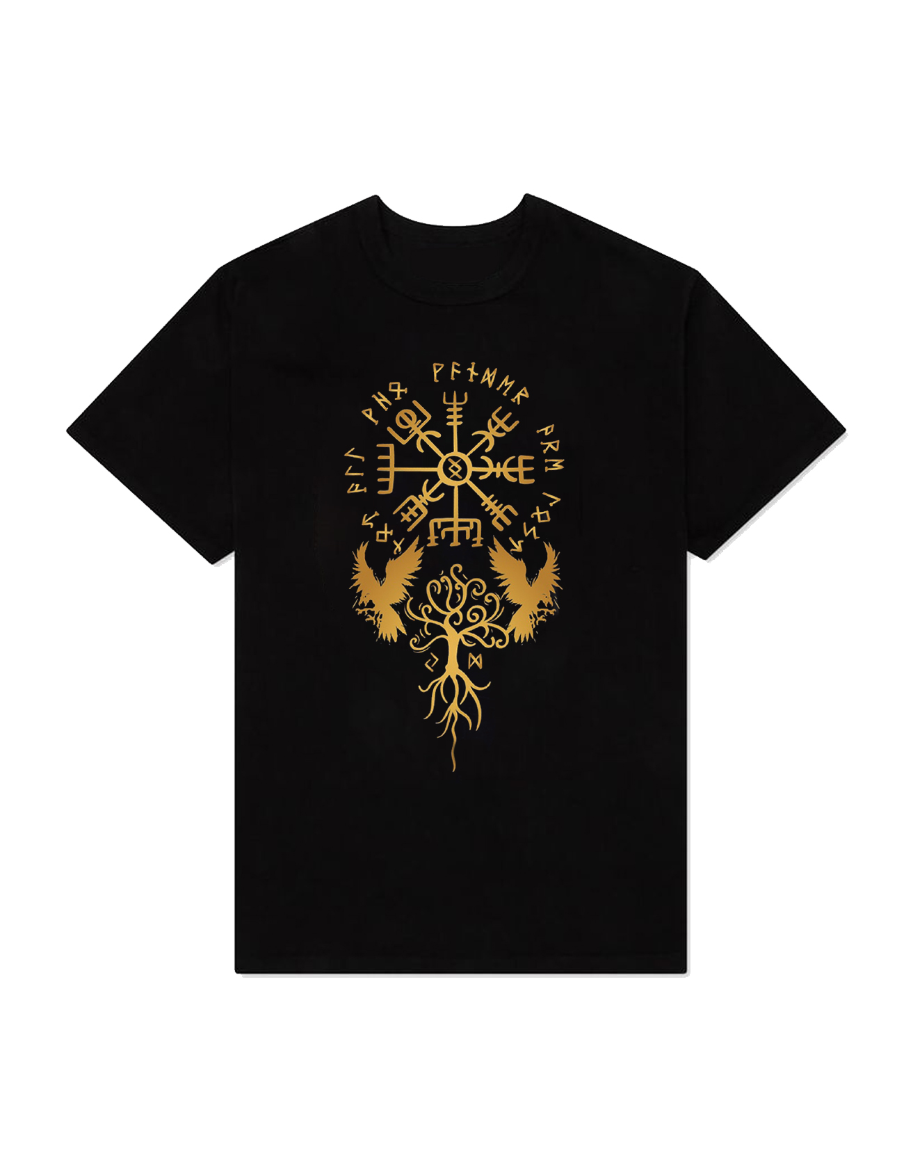Viking Crow Totem T-Shirt / TECHWEAR CLUB / Techwear