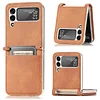 Luxury Card Holder Drop Protection Folio Cover For Samsung Galaxy Z Flip 3 5G