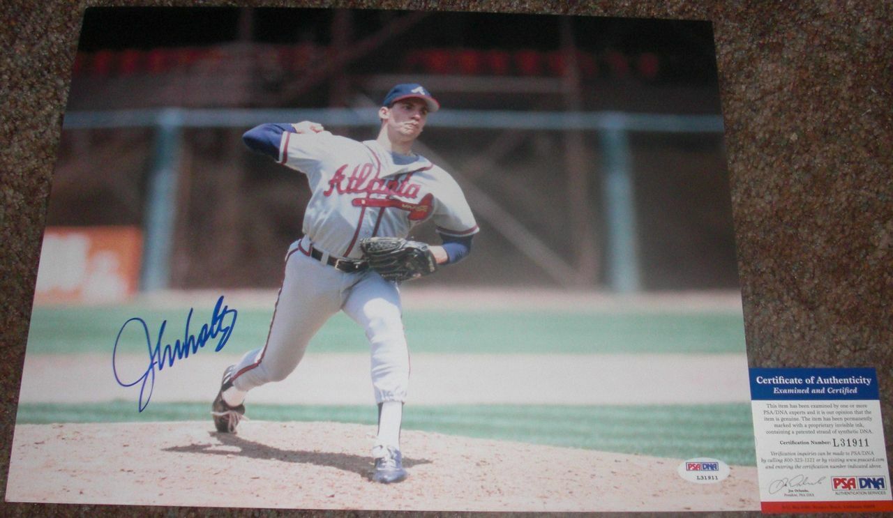 CY YOUNG!!! John Smoltz Signed ATLANTA BRAVES 11x14 Photo Poster painting HOF PSA/DNA