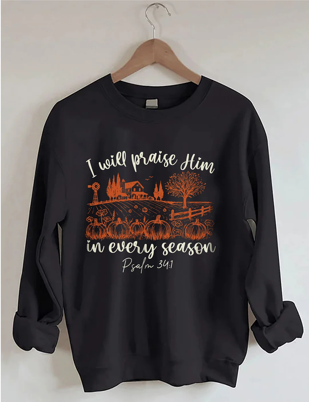 Bible Verse Fall Pumpkin Sweatshirt