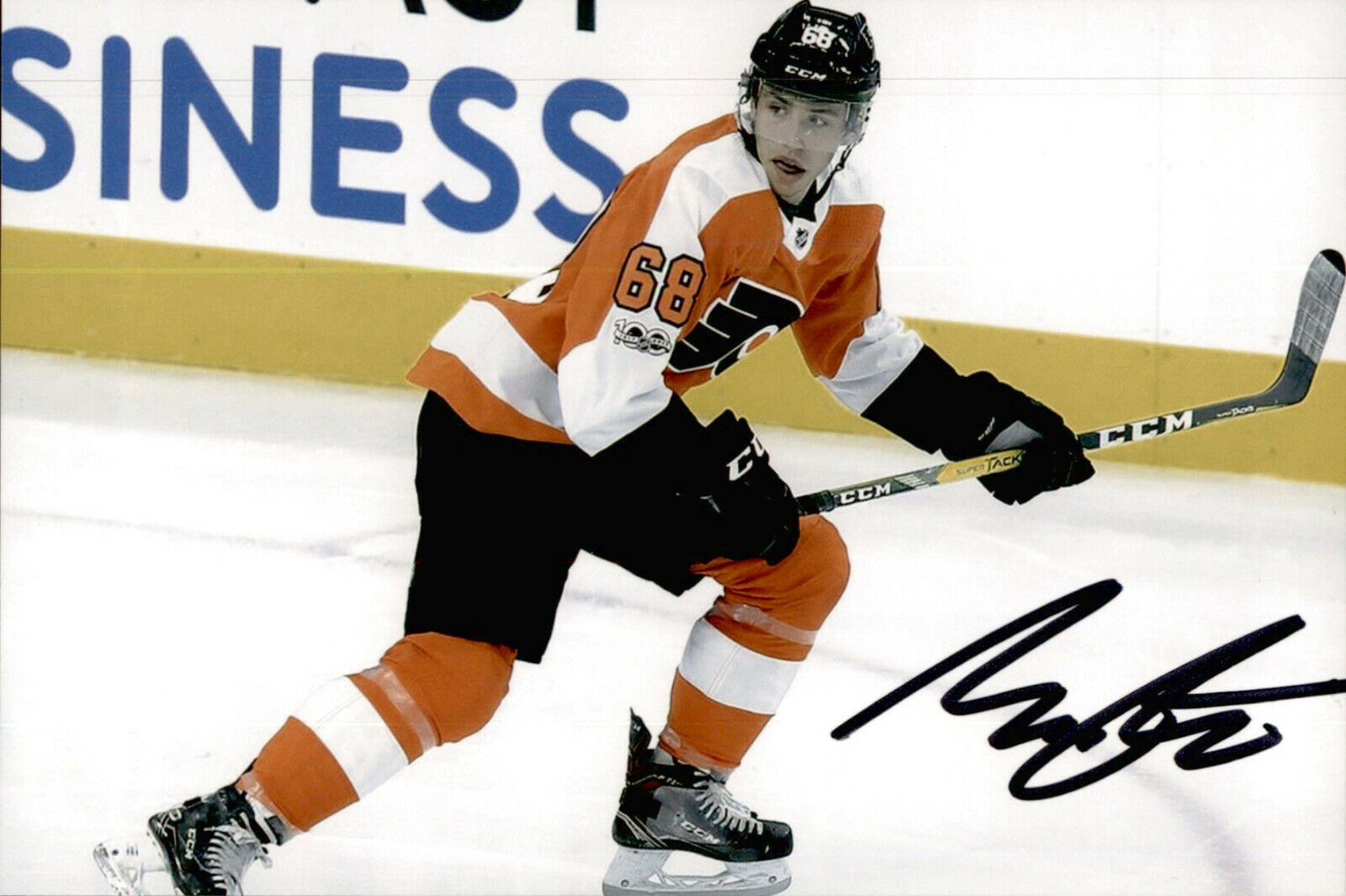 Morgan Frost SIGNED 4x6 Photo Poster painting PHILADELPHIA FLYERS #10