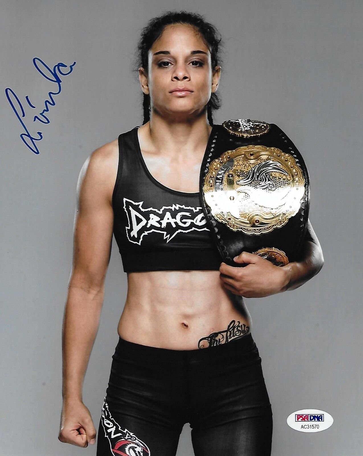 Livia Renata Souza Signed 8x10 Photo Poster painting PSA/DNA COA UFC Invicta Picture Autograph 2