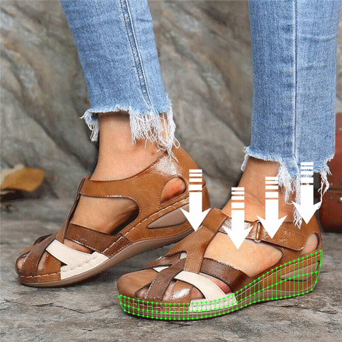 COMFY ARCH SUPPORT HEEL SANDALS - RunSpree.com