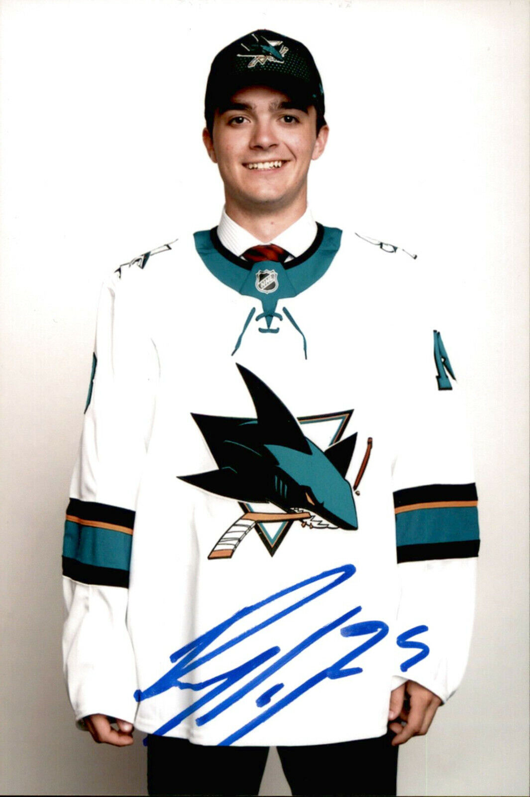 Ryan Merkley SIGNED 4x6 Photo Poster painting SAN JOSE SHARKS