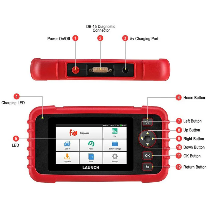 LAUNCH X431 CRP129X OBD2 Scanner Auto Code Reader Diagnostic Tool