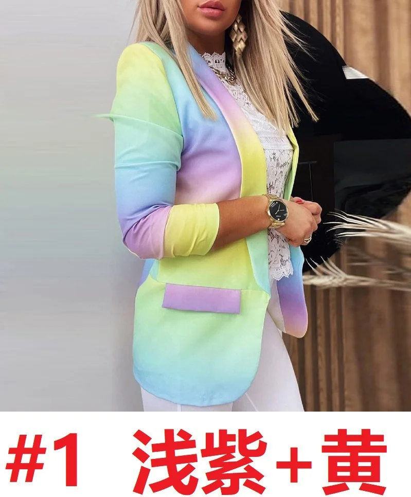 Uveng Uveng And Winter Women's Long-Sleeved Small Suit 2025 New Gradient OL Temperament Professional Repair Coat