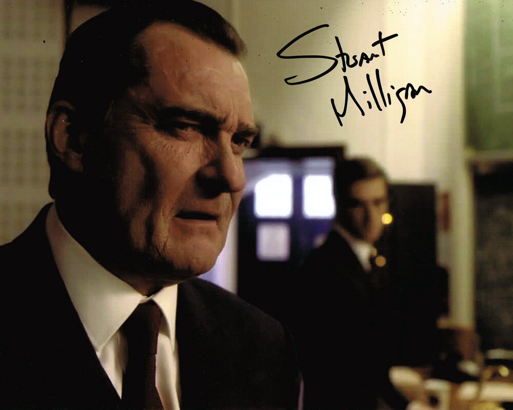 Stuart Milligan HAND SIGNED Autograph in Doctor Who 10x8 Photo Poster painting AFTAL COA Tardis