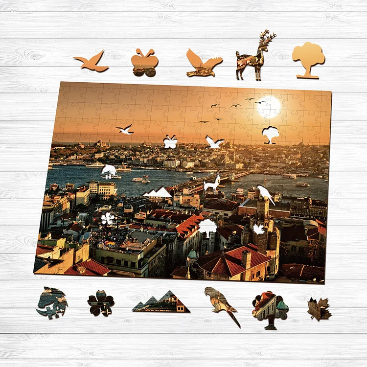 Ericpuzzle™ Ericpuzzle™Galata Sunset  Wooden Puzzle