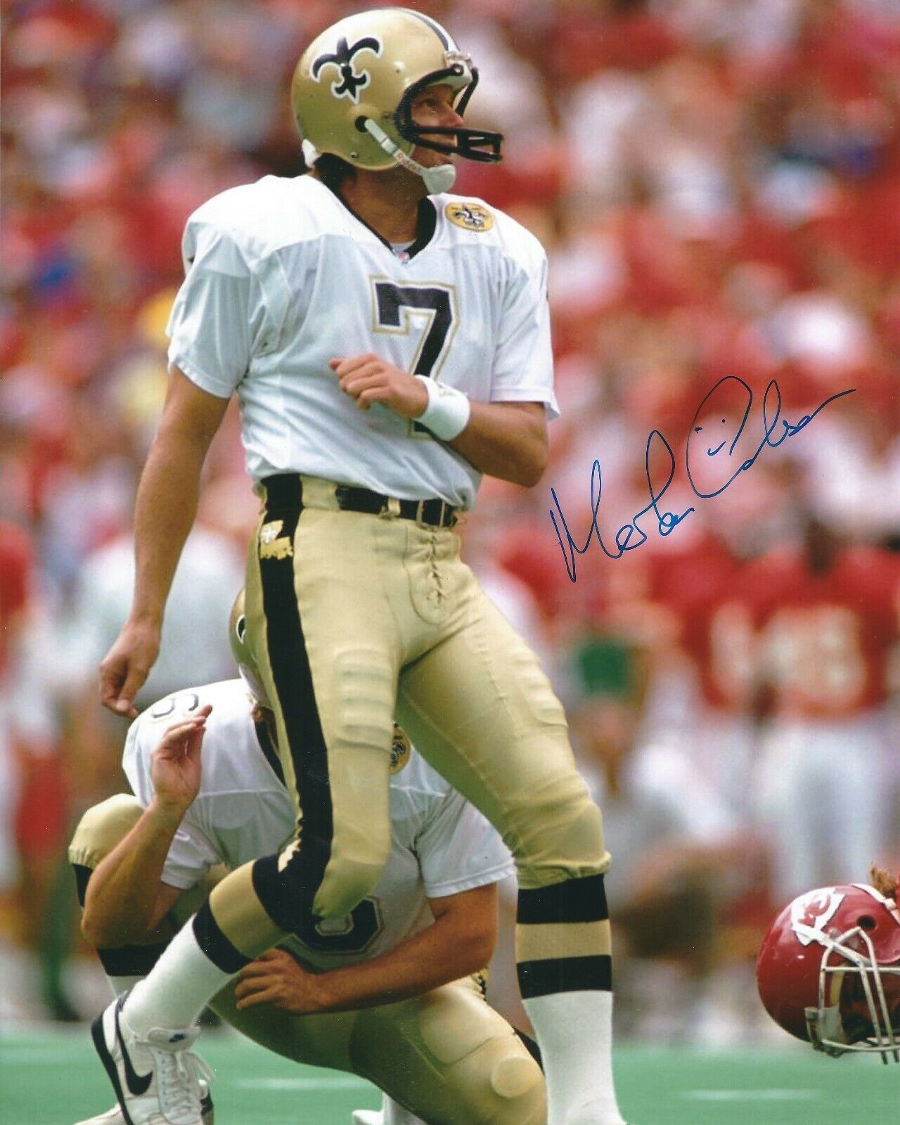 Autographed MORTEN ANDERSEN New Orleans Saints 8x10 Photo Poster painting w/ COA