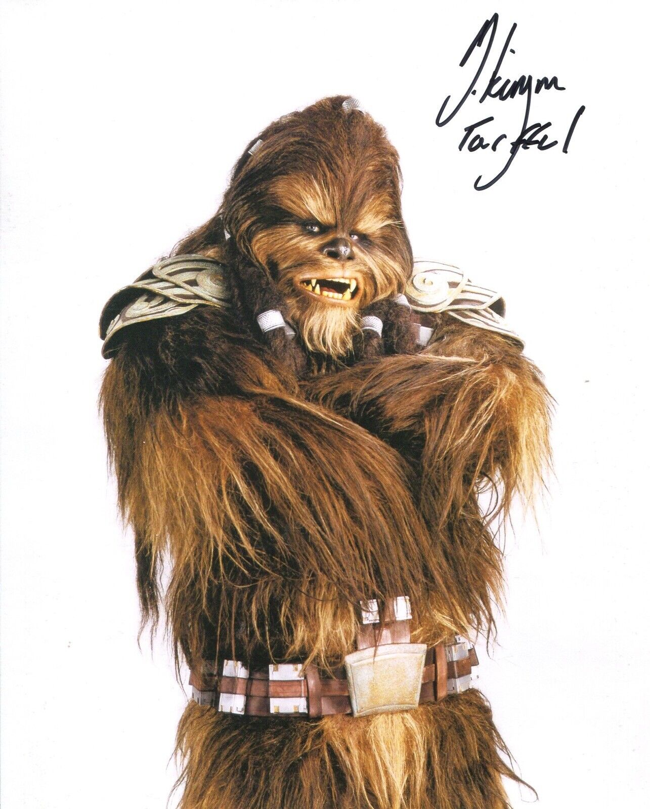 Star Wars Revenge of the Sith Wookie Michael Kingma signed Photo Poster painting No3