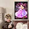 Figurine cartoon de la princesse B, creuse compl&egrave;te DIY 5d ronde &agrave; points diamants, peintures, arts plastiques pour adultes, d&eacute;coration murale pour d&eacute;butants, kits de peinture en cristal diamant &agrave; strass 15,74x21,65 pouces