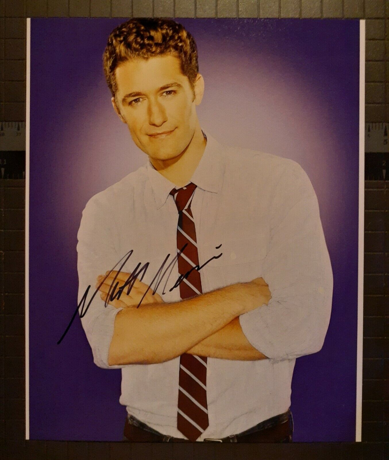 Matthew Morrison signed 8x10