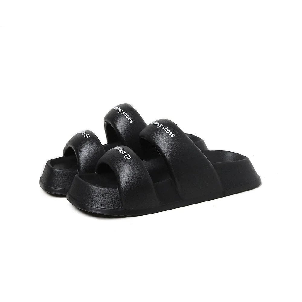 Vstacam Summer Cloud Slippers For Women Thick Platform Flops Couple Shoes Sandals Leisure Men Ladies Indoor Bathroom Anti Slip Slippers