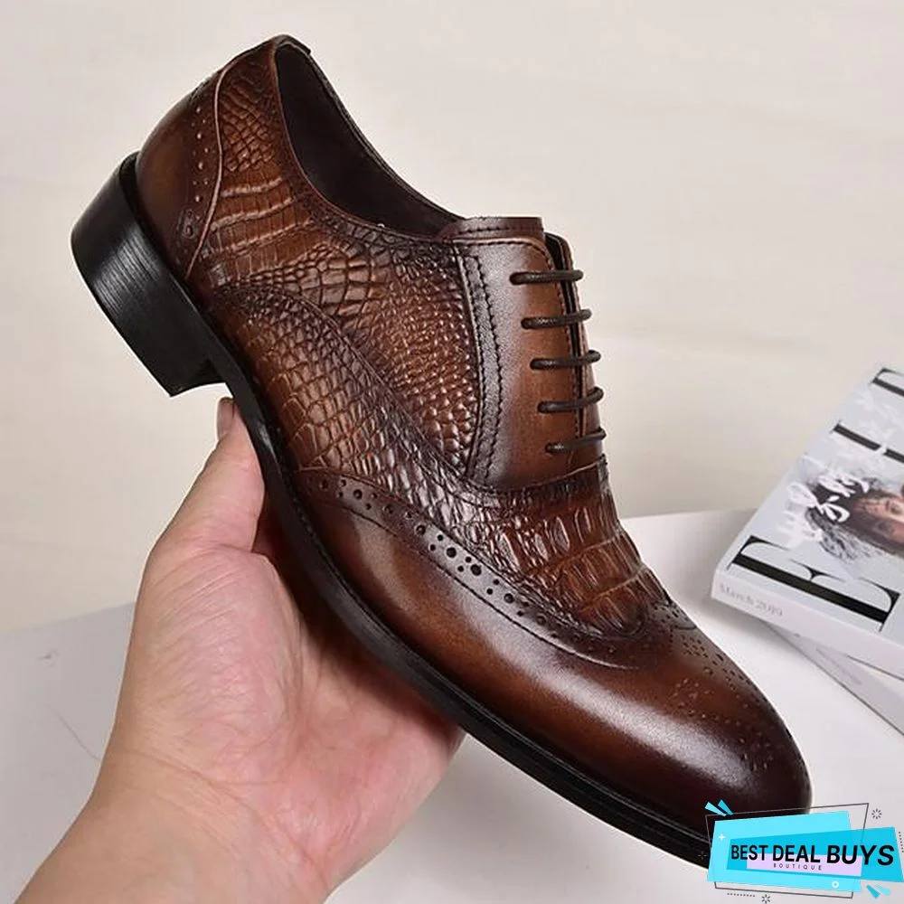 Men's Summer / Fall Daily Oxfords Pu Black / Brown