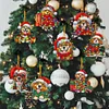 8Pcs Double Side Effect Acrylic Special Shaped Christmas Theme Xmas Trees Hanging Pendant Kits