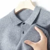 Men's Winter Pure Wool Lapel Thickened Casual Warm Sweater
