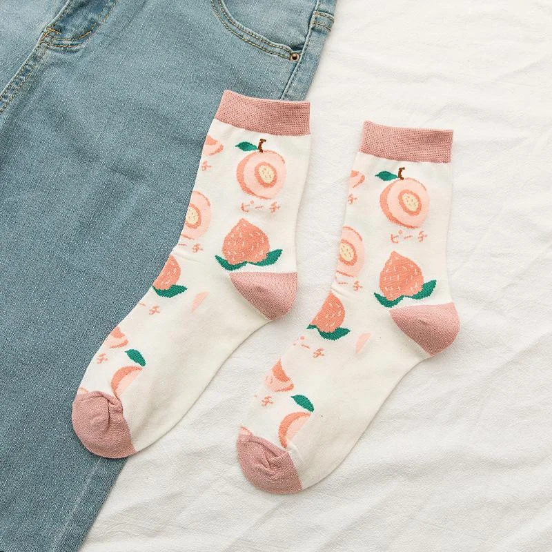 Kawaii Cotton Fruit Socks