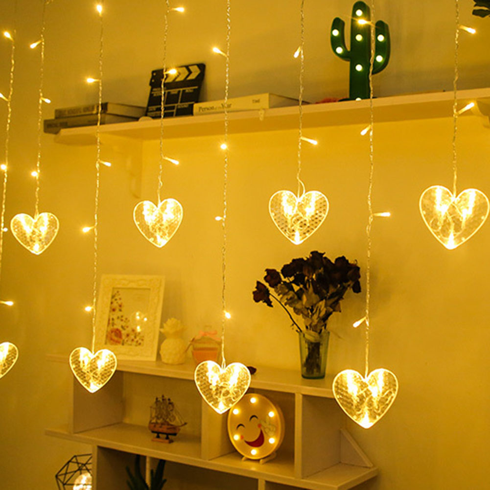 Love 96 LED Fairy Lights Festival String Curtain Lamp Valentines Home Decor от Cesdeals WW