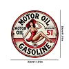 Pin Up Girl - Round Vintage Metal Signs - 30*30cm