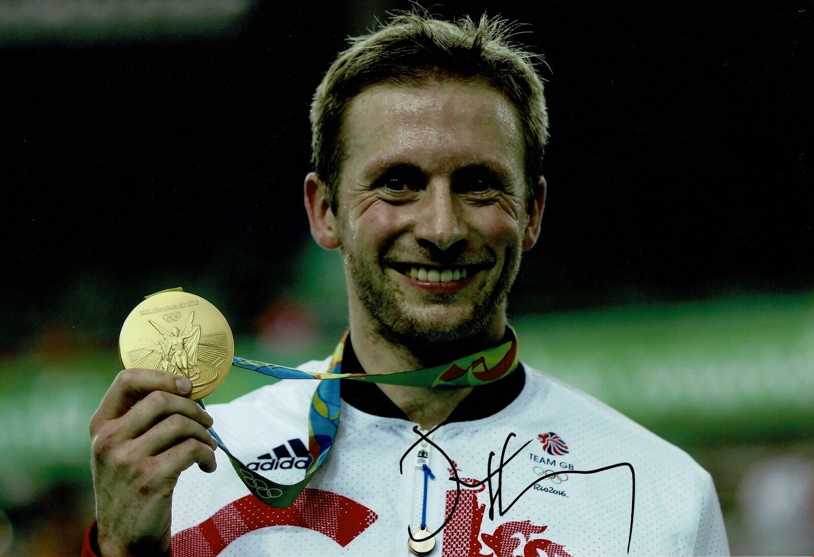 Jason Kenny Signed 12X8 Photo Poster painting London 2012 7 Time Gold Medal AFTAL COA