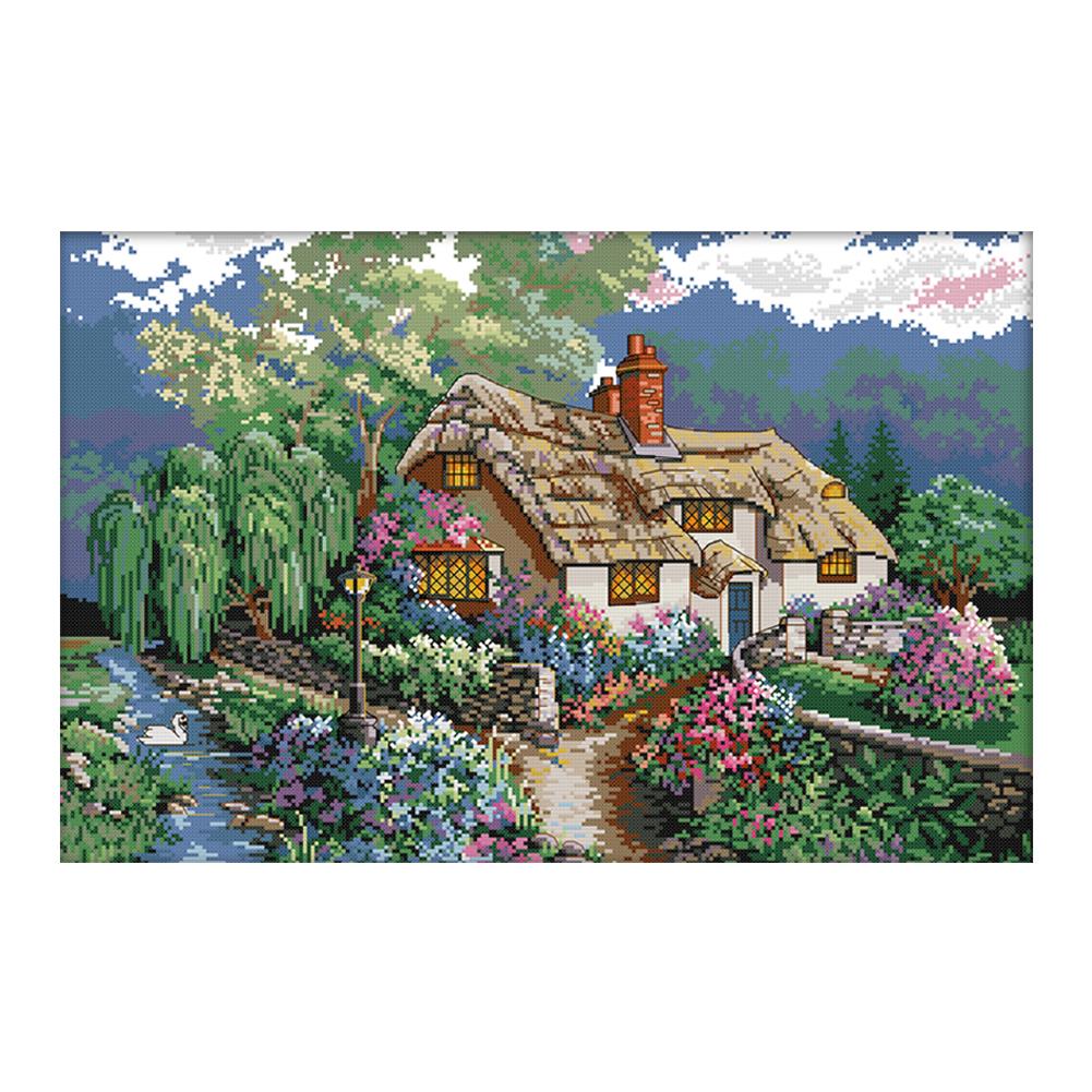 

Sunset Evening - 14CT Stamped Cross Stitch - 54*38cm, 501 Original