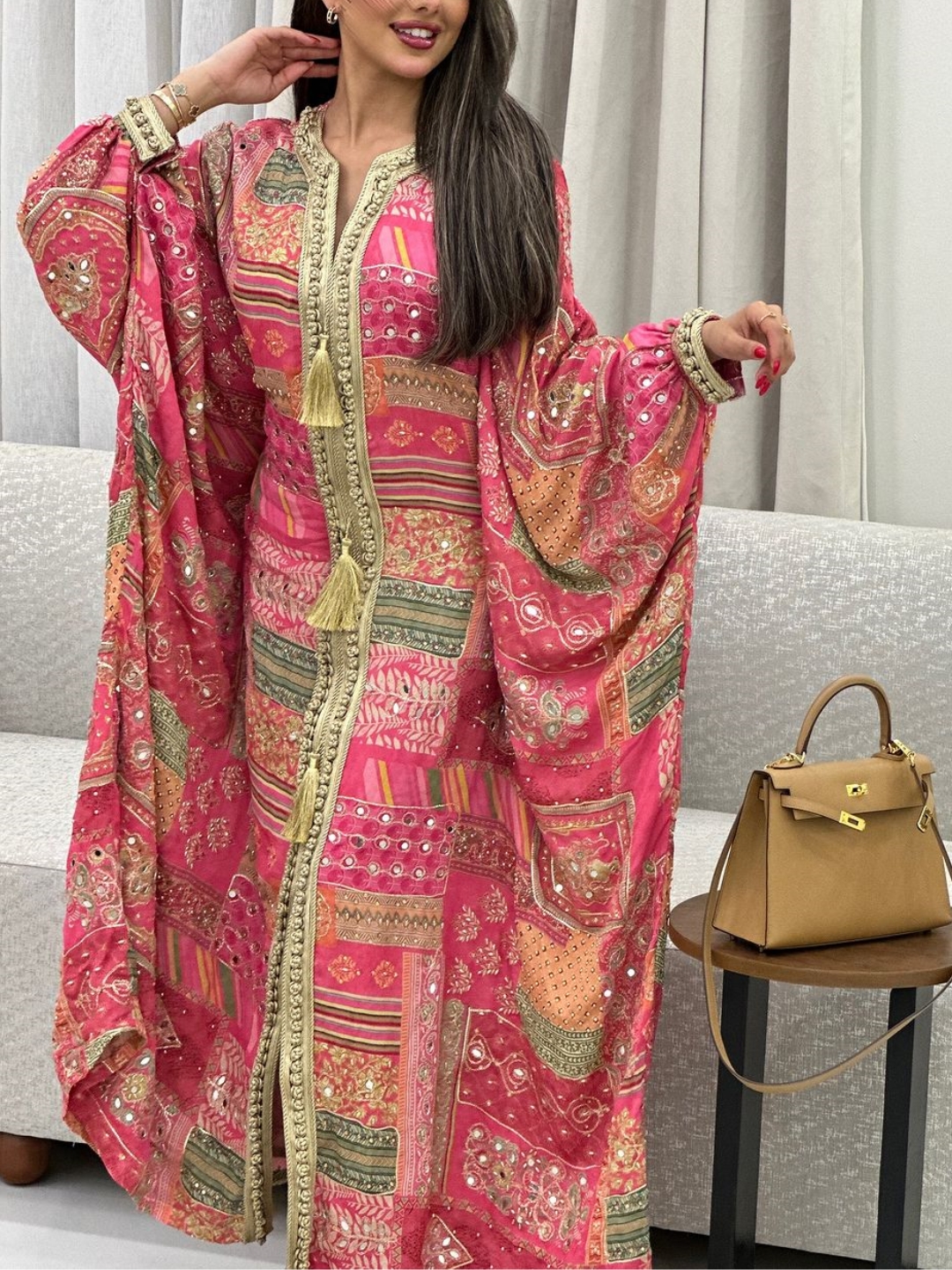 Retro Elegant and Casual Large V-neck Dress | Oxredo Shop Ramadan Sale
