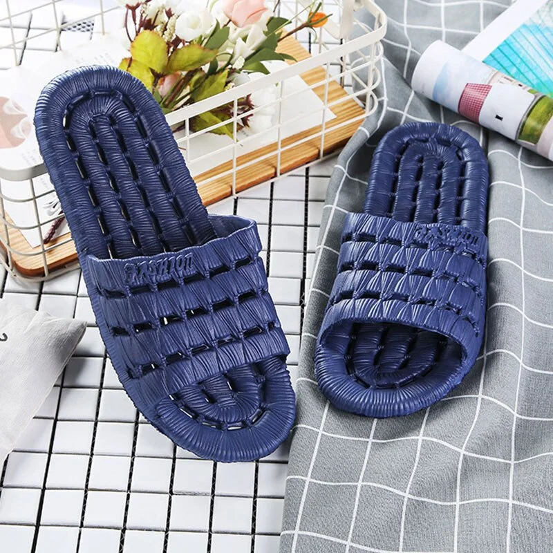 Slippers Women Indoor EVA Non-slip Hotel Summer Slippers Couple Unisex Bathroom Home Slippers Soft  Hallow Flat Shoes for Female