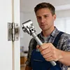 Door Hinge Adjustment Tool Adjustable Hinges Wrench Universal Fit for Interior & Exterior Doors Stainless Steel Door Hinge Tool for Sagging Doors