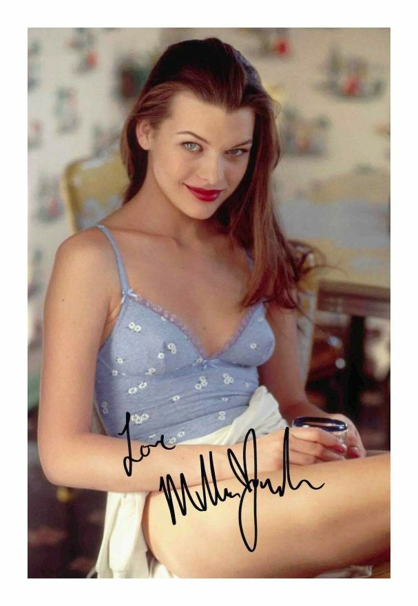 MILLA JOVOVICH AUTOGRAPH SIGNED PP Photo Poster painting POSTER