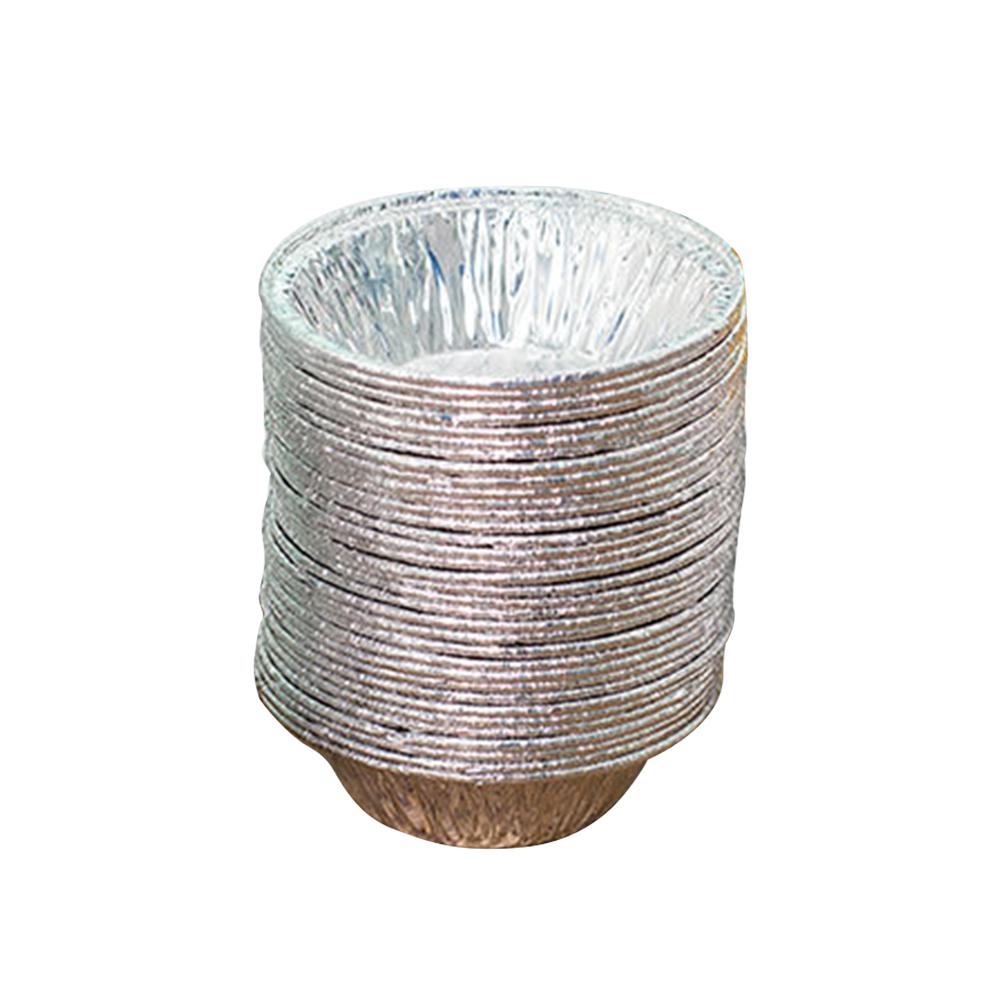 

100pcs/set Disposable Tin Foil Egg Tart Molds Cupcake Pan Round Baking Cup, 501 Original