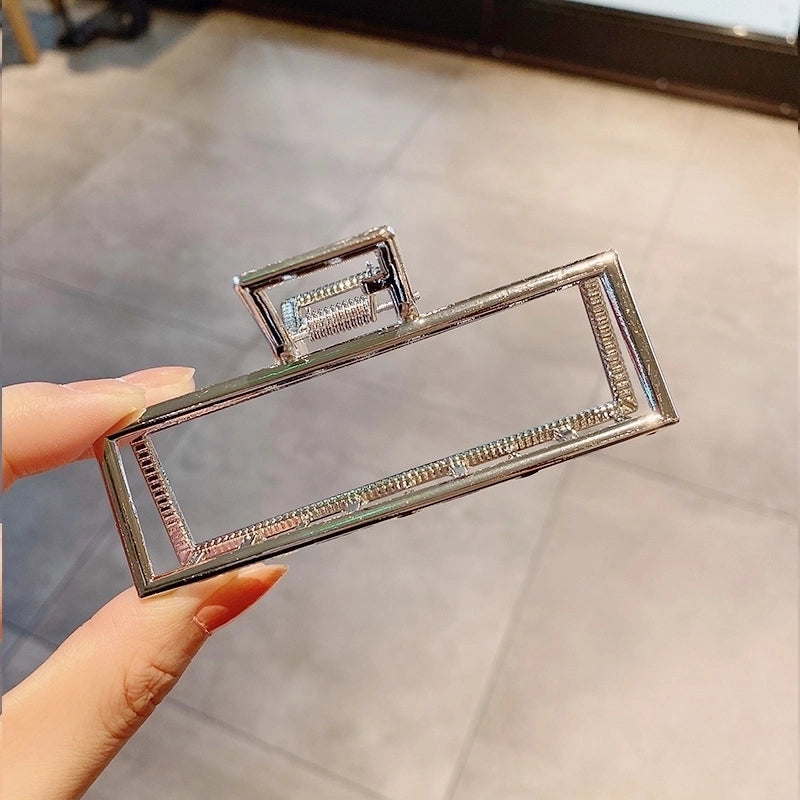 Simple Metal Catch Clip Large Shower Pearl Shark Clip