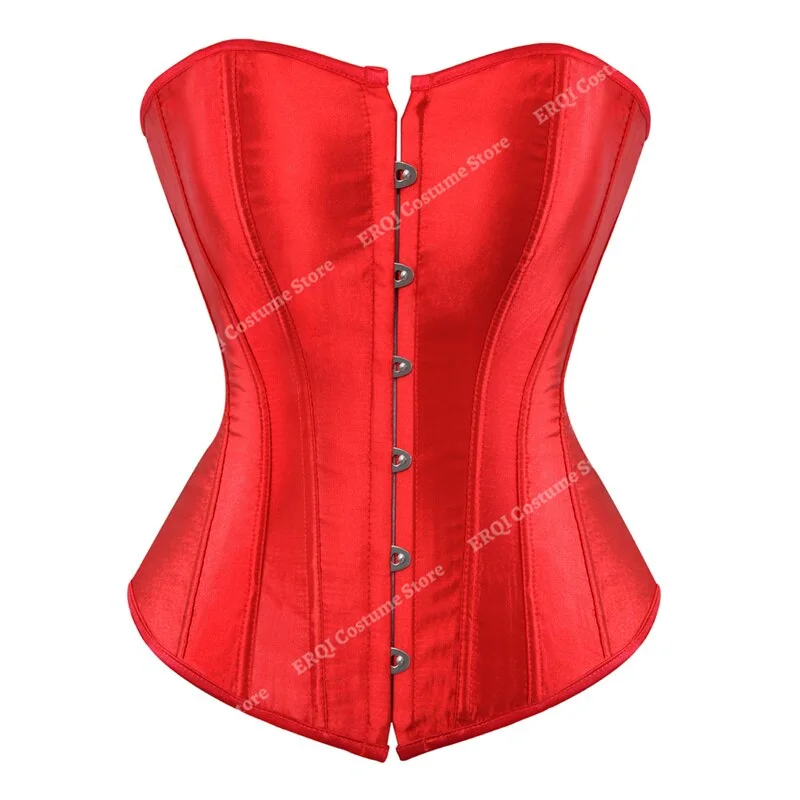 Billionm Corset Sexy Santa Claus Women Corset Plus Size Vintage Christmas Elf Feather Bustier Corset Lingerie