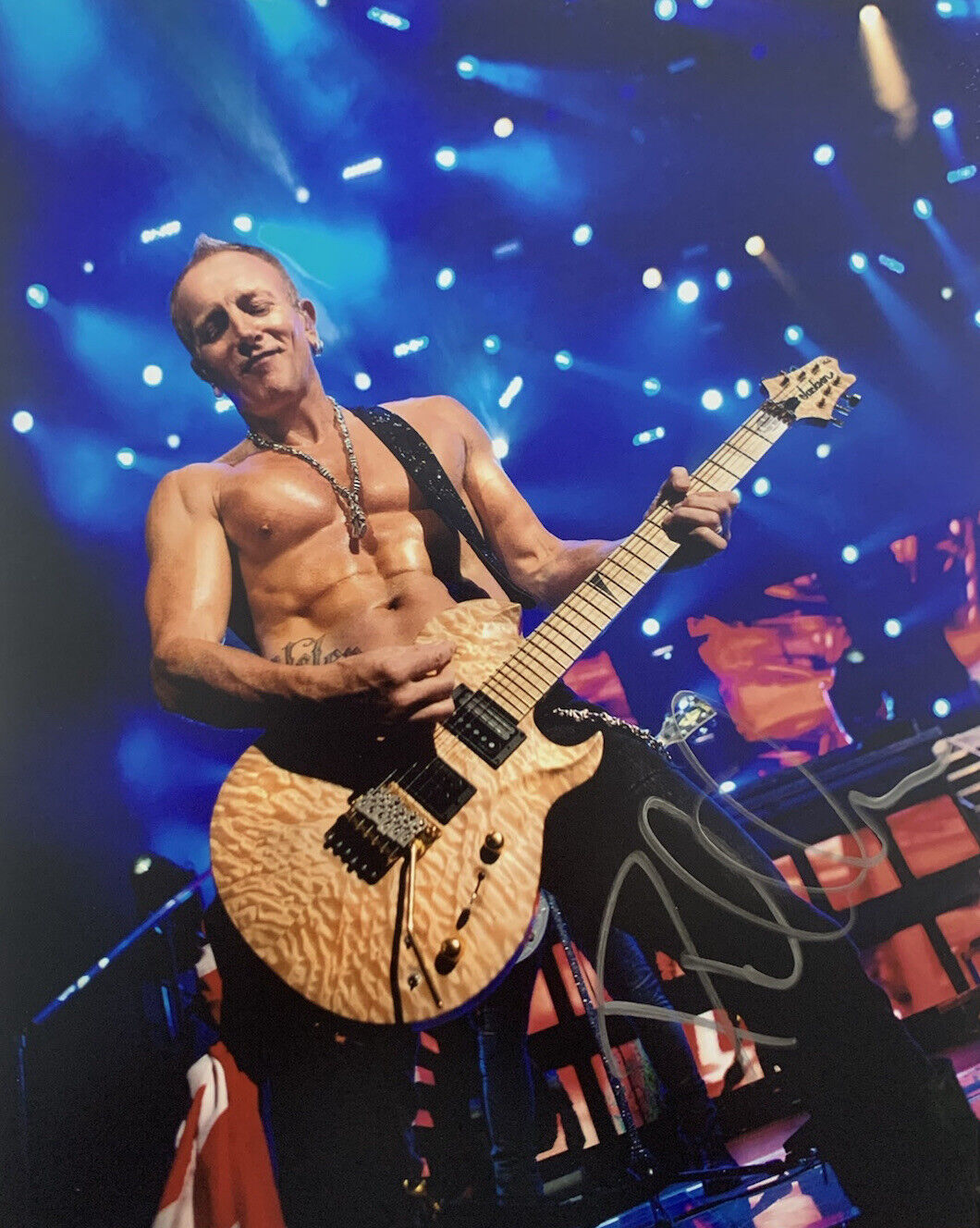 PHIL COLLEN HAND SIGNED 8x10 Photo Poster painting DEF LEPPARD GUITARIST AUTHENTIC AUTOGRAPH COA